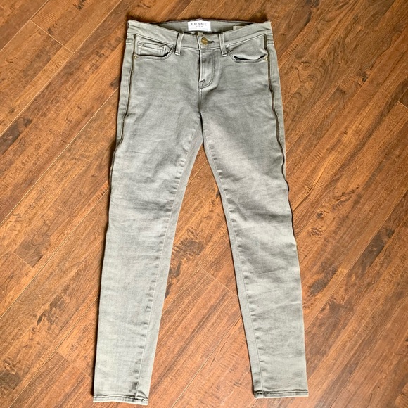 FRAME Le Skinny De Jeanne Zip Trim Jeans SZ-26 - Picture 4 of 14